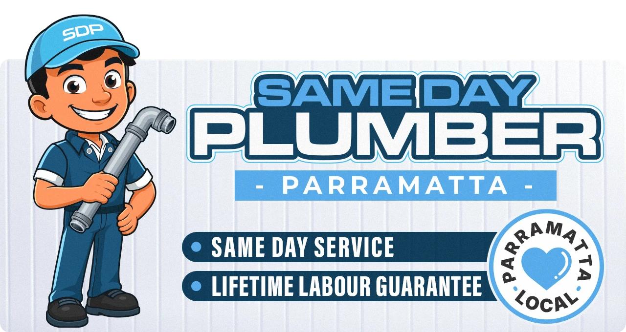 Same Day Plumber Web Graphic Parramatta